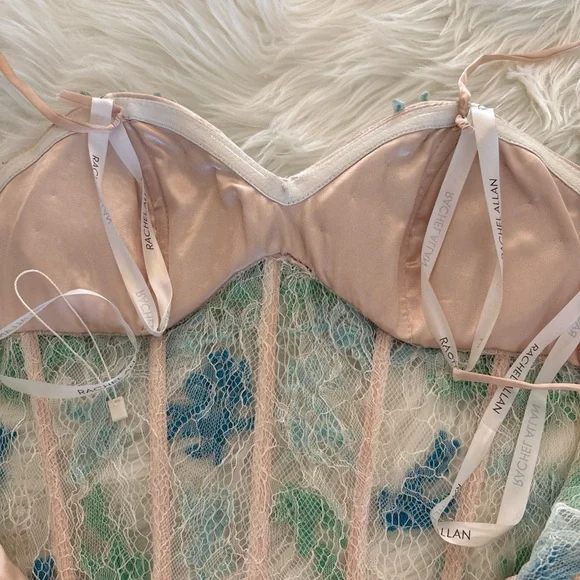 Boutique Formal Beaded Dress by Rachel Allan In Size 0 Removable Strapless - Picture 10 of 11